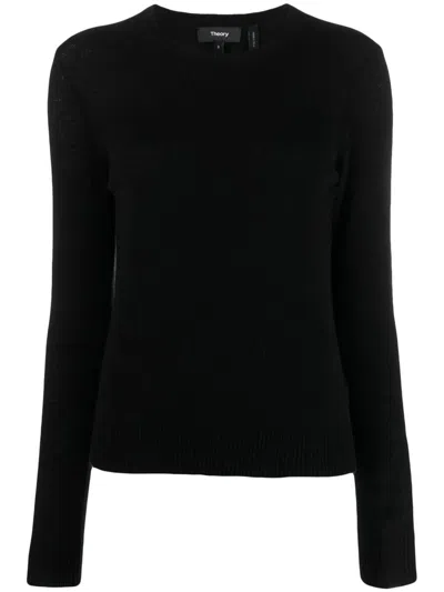 Theory Long-sleeved Cashmere Jumper In 001 Black