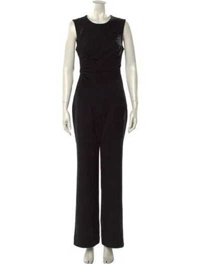 Pre-owned Theory Crew Neck Jumpsuit In Black