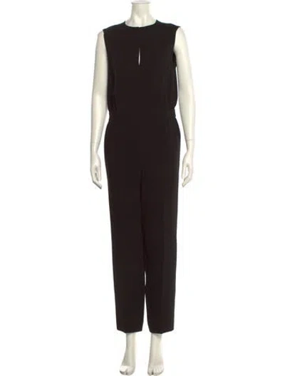Pre-owned Theory Crew Neck Jumpsuit In Black