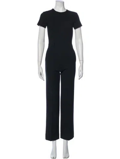Pre-owned Theory Crew Neck Jumpsuit In Black