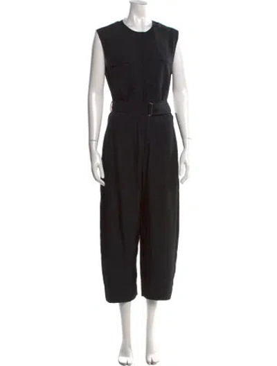 Pre-owned Theory Crew Neck Jumpsuit In Black