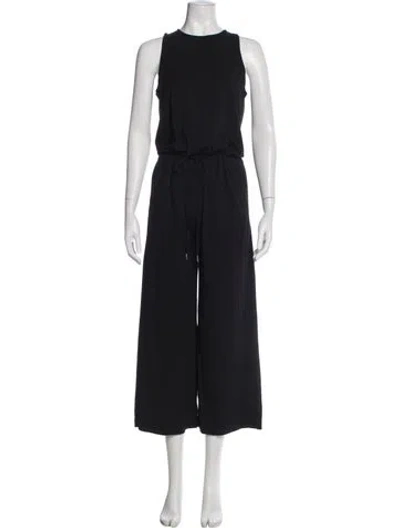 Pre-owned Theory Crew Neck Jumpsuit In Black