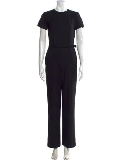 Pre-owned Theory Crew Neck Jumpsuit In Black