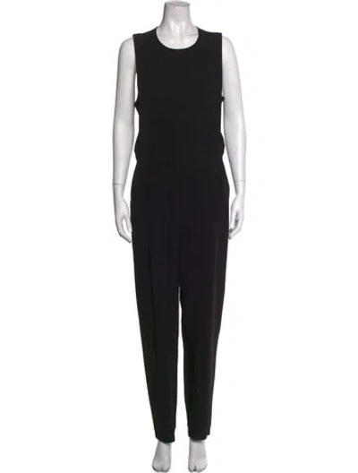 Pre-owned Theory Crew Neck Jumpsuit In Black