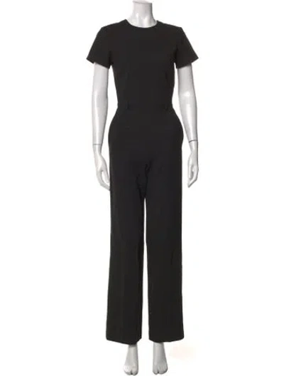 Pre-owned Theory Crew Neck Jumpsuit In Black
