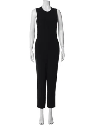 Pre-owned Theory Crew Neck Jumpsuit In Black