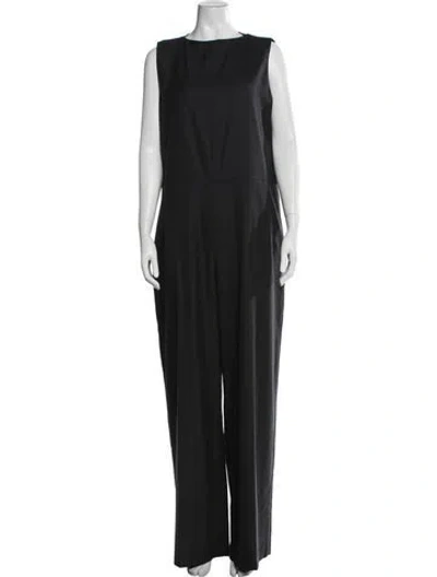 Pre-owned Theory Crew Neck Jumpsuit In Black