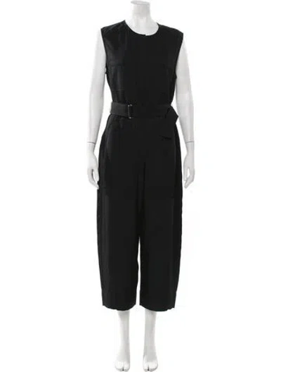 Pre-owned Theory Crew Neck Jumpsuit In Black
