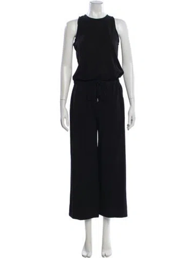 Pre-owned Theory Crew Neck Jumpsuit In Blue