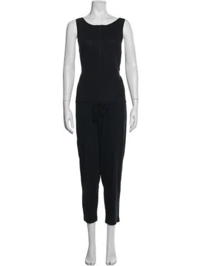 Pre-owned Theory Crew Neck Jumpsuit In Blue