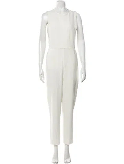 Pre-owned Theory Crew Neck Jumpsuit In Neutrals