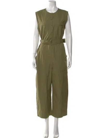 Pre-owned Theory Crew Neck Jumpsuit W/ Tags In Green