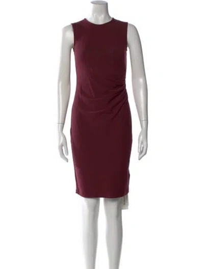 Pre-owned Theory Crew Neck Knee-length Dress In Black