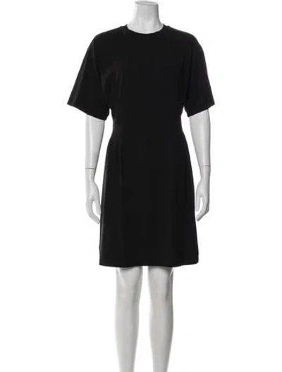 Pre-owned Theory Crew Neck Knee-length Dress In Blue