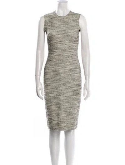 Pre-owned Theory Crew Neck Knee-length Dress In Multi