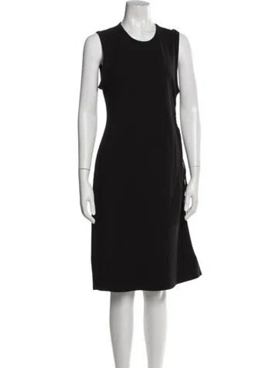Pre-owned Theory Crew Neck Knee-length Dress In Multi