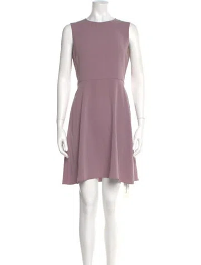 Pre-owned Theory Crew Neck Knee-length Dress In Pink