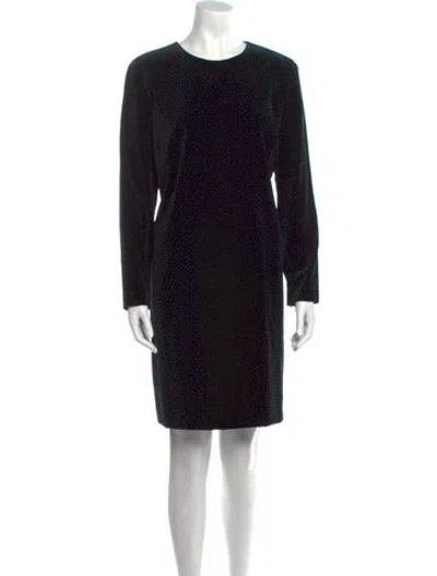 Pre-owned Theory Crew Neck Knee-length Dress W/ Tags In Black