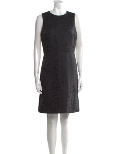 Pre-owned Theory Crew Neck Knee-length Dress W/ Tags In Black