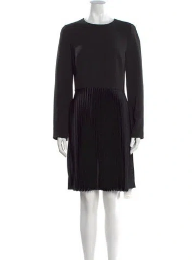Pre-owned Theory Crew Neck Knee-length Dress W/ Tags In Black