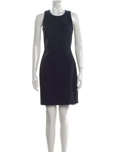Pre-owned Theory Crew Neck Knee-length Dress W/ Tags In Black