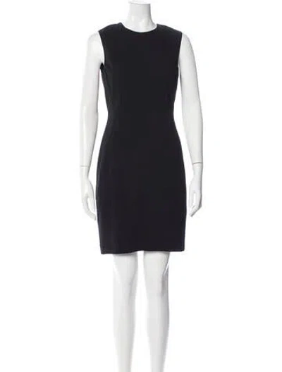 Pre-owned Theory Crew Neck Knee-length Dress W/ Tags In Black