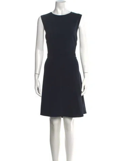 Pre-owned Theory Crew Neck Knee-length Dress W/ Tags In Black