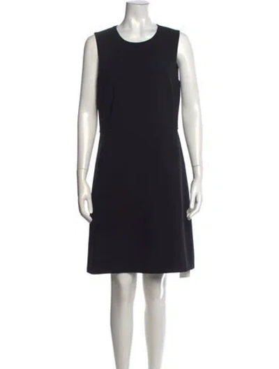 Pre-owned Theory Crew Neck Knee-length Dress W/ Tags In Black