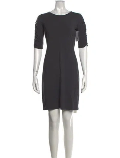 Pre-owned Theory Crew Neck Knee-length Dress W/ Tags In Gray