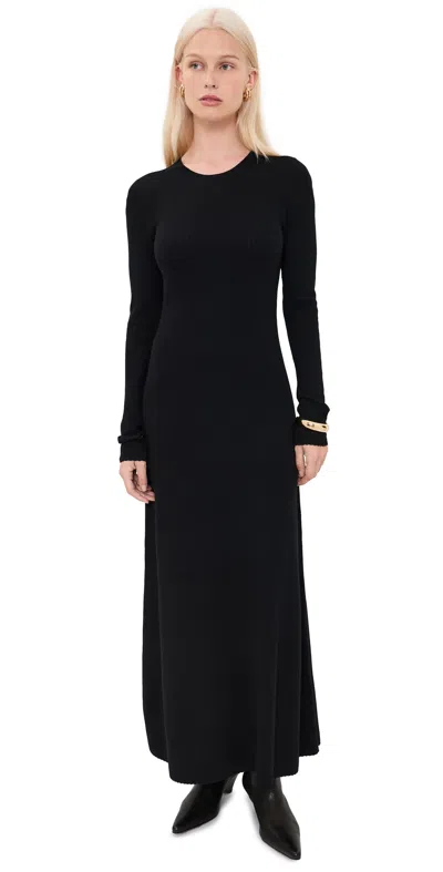 Theory Crew Neck Knit Dress Black