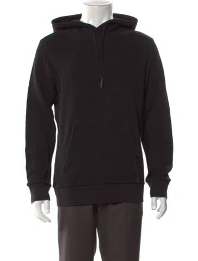 Pre-owned Theory Crew Neck Long Sleeve Hoodie In Black