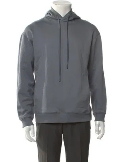 Pre-owned Theory Crew Neck Long Sleeve Hoodie In Gray