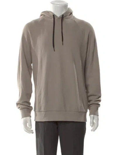 Pre-owned Theory Crew Neck Long Sleeve Hoodie In Neutral