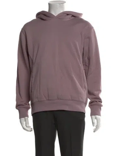 Pre-owned Theory Crew Neck Long Sleeve Hoodie In Pink
