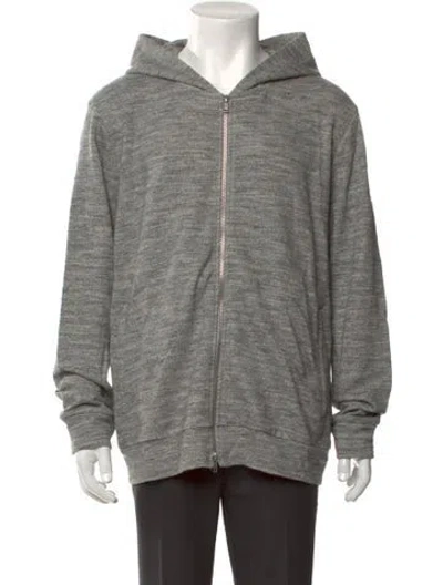 Pre-owned Theory Crew Neck Long Sleeve Hoodie W/ Tags In Gray
