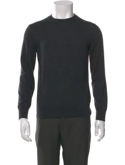 Pre-owned Theory Crew Neck Long Sleeve Pullover In Gray