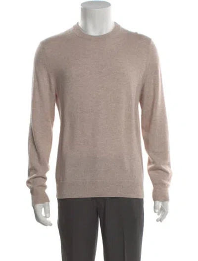 Pre-owned Theory Crew Neck Long Sleeve Pullover In Neutral