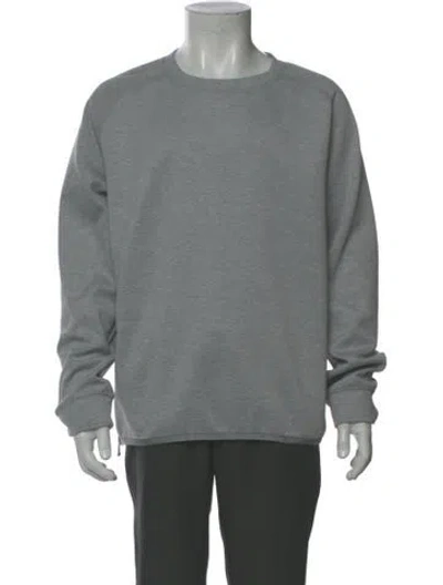 Pre-owned Theory Crew Neck Long Sleeve Sweatshirt In Gray