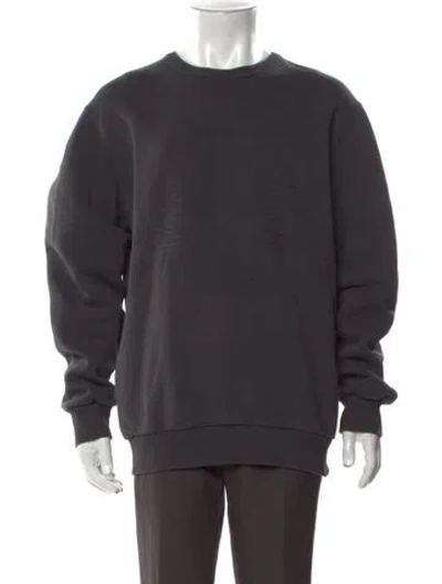 Pre-owned Theory Crew Neck Long Sleeve Sweatshirt In Gray