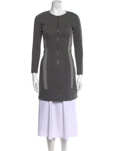 Pre-owned Theory Crew Neck Mini Dress In Black