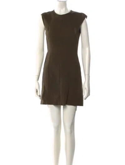 Pre-owned Theory Crew Neck Mini Dress In Black