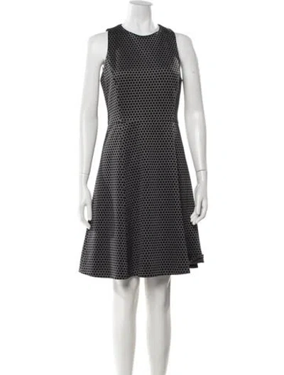 Pre-owned Theory Crew Neck Mini Dress In Black