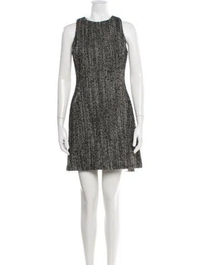 Pre-owned Theory Crew Neck Mini Dress In Black