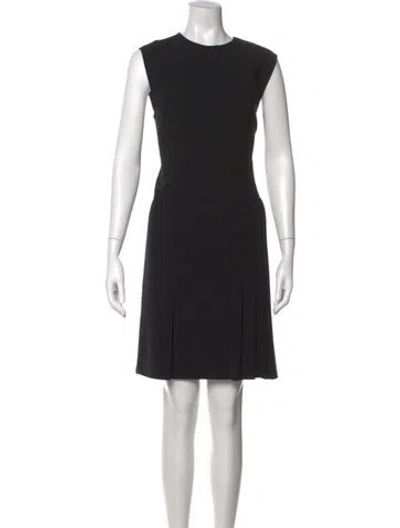 Pre-owned Theory Crew Neck Mini Dress In Black