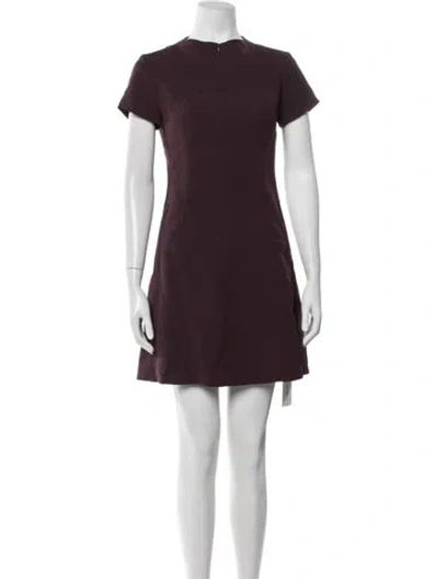 Pre-owned Theory Crew Neck Mini Dress In Black