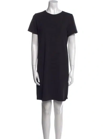 Pre-owned Theory Crew Neck Mini Dress In Multi