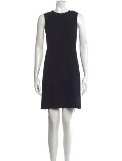 Pre-owned Theory Crew Neck Mini Dress In Multi