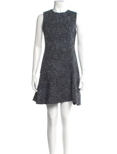Pre-owned Theory Crew Neck Mini Dress In Multi