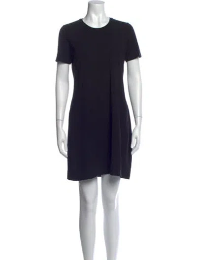 Pre-owned Theory Crew Neck Mini Dress In Multi