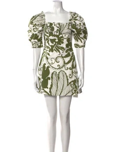 Pre-owned Theory Crew Neck Mini Dress In Neutral